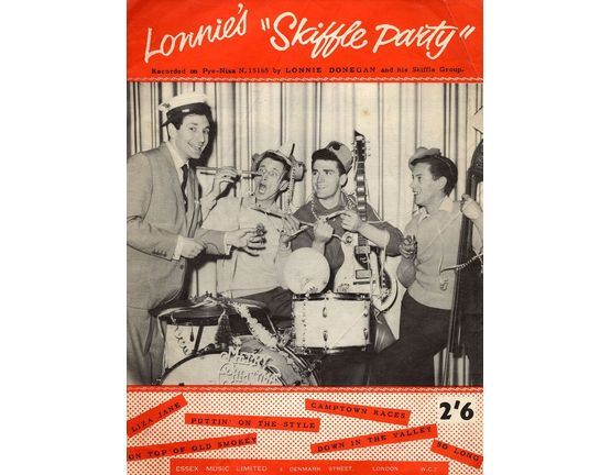 7424 | Lonnie's ''Skiffle Party'' - Recorded on Pye-Nixa N. 15165 by Lonnie Donegan and his Skiffle Group