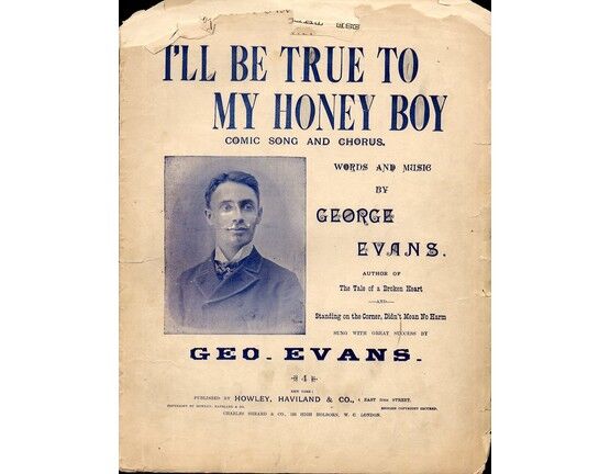 7436 | I'll be True to my Honey Boy - Comic Song - Featuring Geo Evans