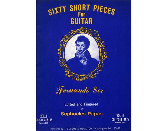 7470 | Sixty Short Pieces for Guitar - Volume 1. CO-170-A Numbers 1-38