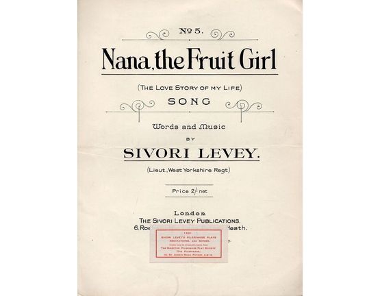 7485 | Nana, the Fruit Girl (The Love Story of my Life) - Song in the key of D Major