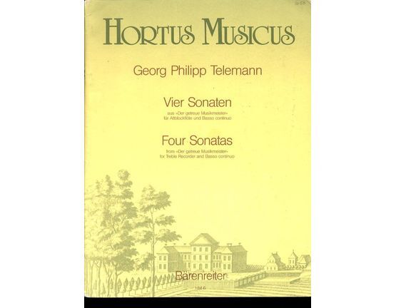 7505 | Hortus Musicus - Four Sonatas for Treble Recorder and Basso Continuo TWV 41 - HM. 6