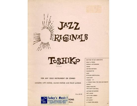 7530 | Jazz Originals - For Instrument or Combo - Complete with melody, counter melody and chord symbols