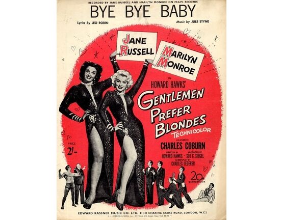 7632 | Bye Bye Baby - Featuring Jane Russell and Marilyn Monroe, from the film 'Gentlemen Prefer Blondes'