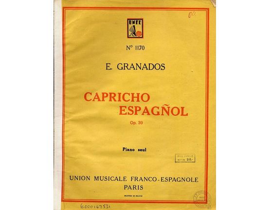 7667 | Capricho Espanol - Op. 39 - No. 1170