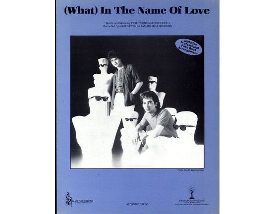 7671 | (What) In the Name of Love - Featuring Naked Eyes (Includes Professional Fake Book Arrangement)