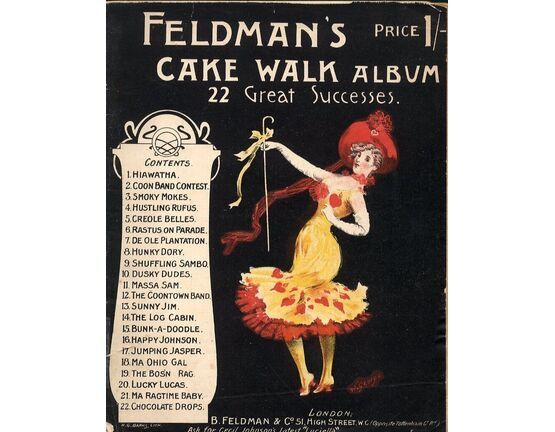 7694 | Feldman's Cake Walk Album - 22 Great Successes - For Piano Solo