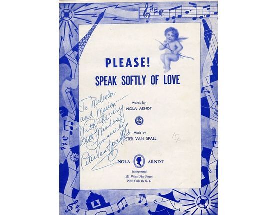7714 | Please! Speak Softly of Love - Song in key of G major