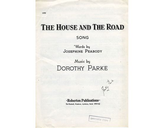 7719 | The House and the Road - Song in the Key of F major