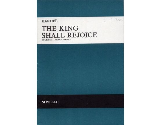 7730 | The King shall Rejoice - Coronation Anthem - Four part arrangement - Novellos Original Octavo Edition