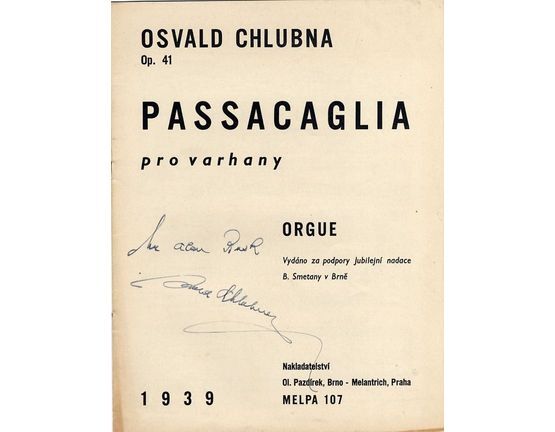 7740 | Passacaglia - Op. 41 - Orgue