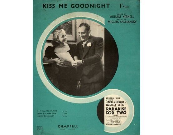 7765 | Kiss Me Goodnight - Featuring Arthur Riscoe and Googie Withers - in "Paradise For Two"