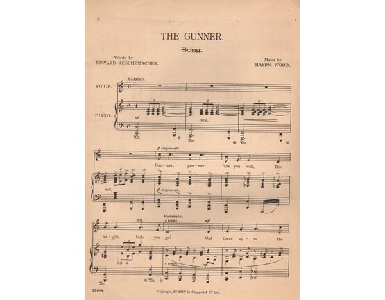 7765 | 'The Gunner' - Song  in the key of C major