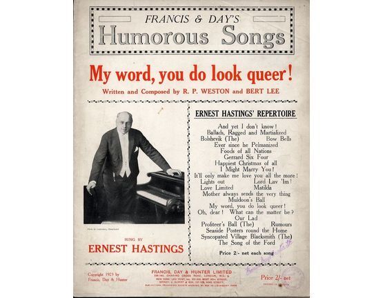 7766 | My Word, You Do Look Queer! - Song - Featuring Ernest Hastings