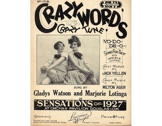7767 | Crazy Words Crazy Tune -  Gladys Watson and Marjorie Lotinga