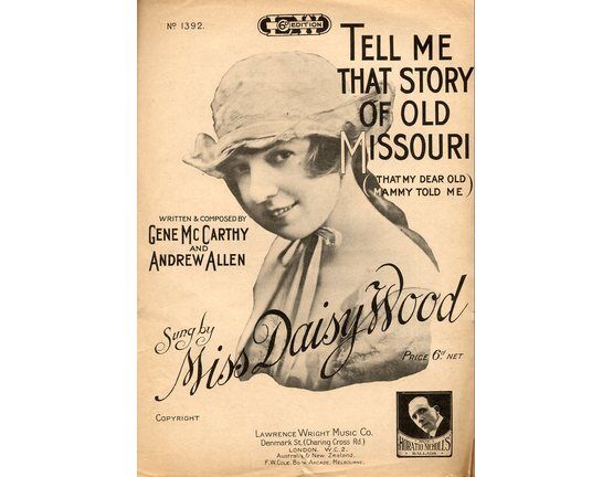 7767 | Tell Me That Story of Old Missouri  - Featuring Miss Daisy Wood