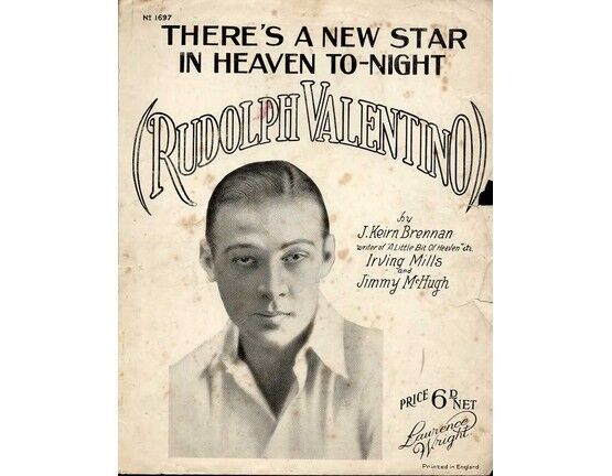 7767 | There's a New Star in Heaven To-Night - Song Featuring Rudolph Valentino