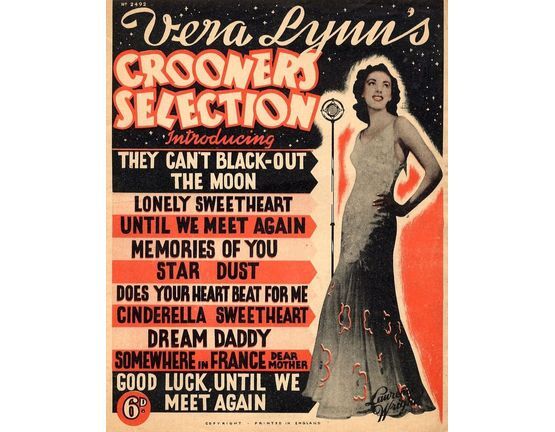7767 | Vera Lynn's Crooners Selection - Lawrence wright edition No. 2492 - Song for Piano and Voice with chord symbols