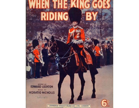 7767 | When the King goes riding by - Song for Piano and Voice with Ukulele chord symbols
