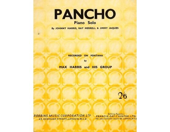 7773 | Pancho - Piano Solo - Recorded on Fontana by Max Harris and His Group