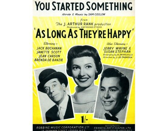 7773 | You Started Something - From the film 'As Long as They're Happy' - Starring Jack Buchanan, Janette Scott, Jean Carson and Brenda de Banzie