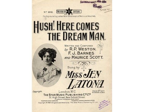 7790 | Hush Here Comes the Dream Man - Song Featuring Miss Jen Latona