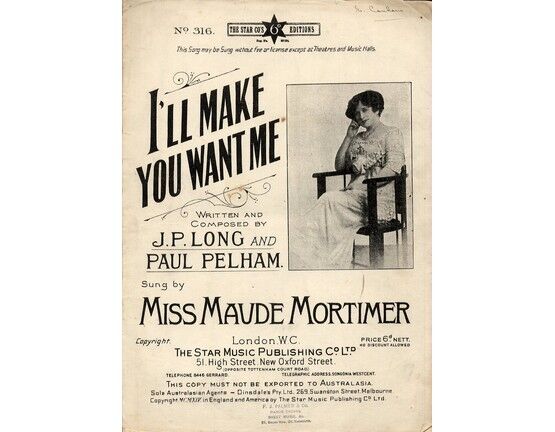 7790 | Ill Make You Want Me - Song featuring Miss Maude Mortimer