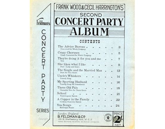 7791 | Frank Wood and Cecil Harrington's Second Concert Party Album - Feldmans Concert Party Series