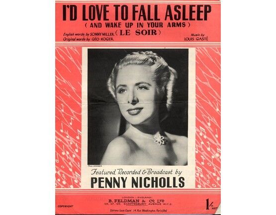 7791 | I'd Love to Fall Asleep - Song - Featuring Penny Nicholls