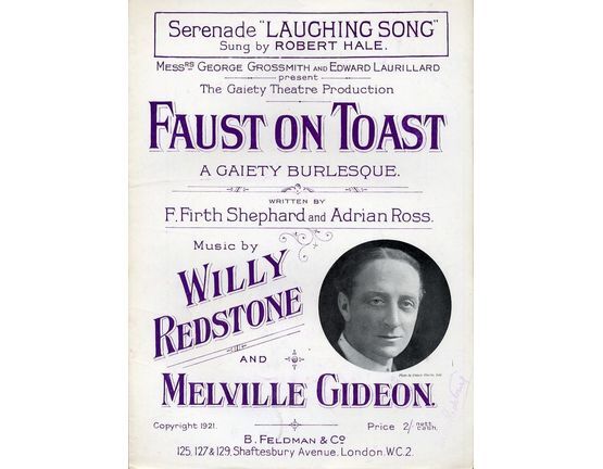 7791 | Laughing Song (Mephistopheles) - Serenade - Sung by Robert Hale - From Messrs George Grossmith and Edward Laurillard Gaiety Theatre Production "Faust