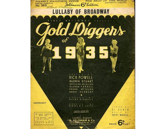 7791 | Lullaby of Broadway -  Doris Day from "Lullaby of Broadway", Gold Diggers of 1935