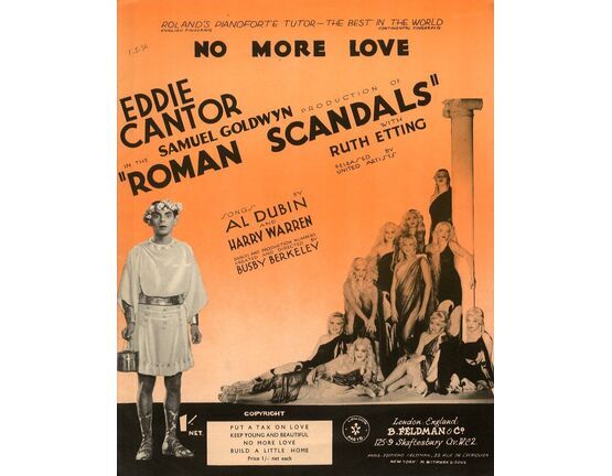 7791 | No More Love - Song from Roman Scandals - Featuring Eddie Cantor and Ruth Etting