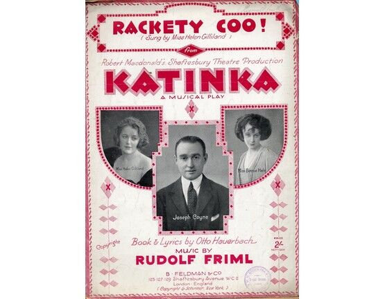 7791 | Rackety Coo! - From "Katinka" - As performedd by Joseph Coyne