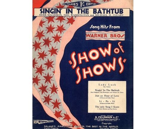 7791 | Singin In The Bathtub - Song from "Show of Shows"