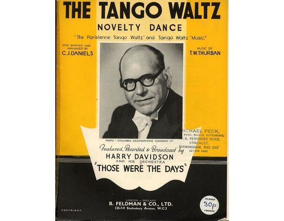 7791 | The Tango Waltz - Novelty Dance - Featuring Harry Davidson - Including Dance Step Intructions