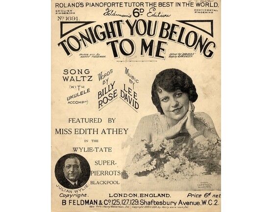 7791 | Tonight You Belong To Me - Featuring Miss Edith Athey in the Wylie Tate Super Pierrots, Blackpool