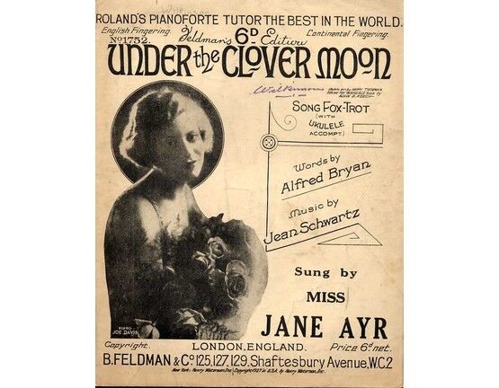 7791 | Under The Clover Moon - Song Fox Trot -  Featuring Miss Jane Ayr