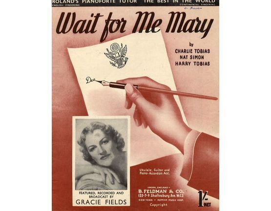 7791 | Wait for Me Mary - As performed by Gracie Fields