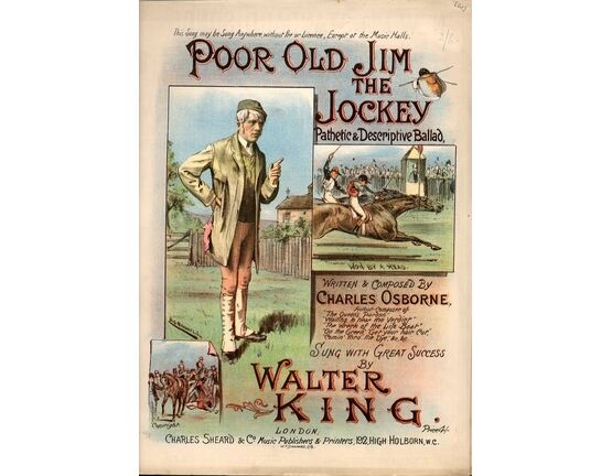 7799 | Poor Old Jim the Jockey - Sung with Great Success by Walter King