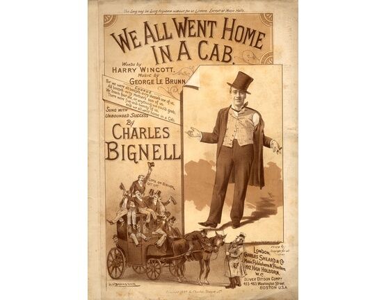 7799 | We All Went Home in a Cab - Sung by and featuring Charles Bignell