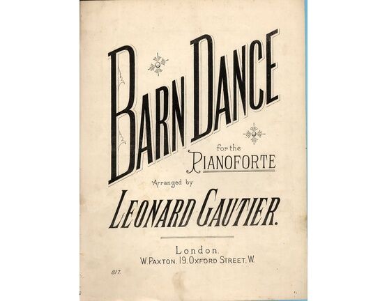 7800 | Barn Dance - For the Pianoforte