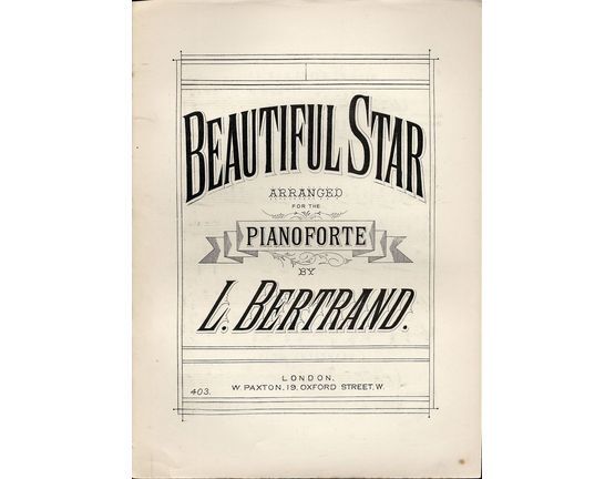 7800 | Beautiful Star - Arranged for the Pianoforte