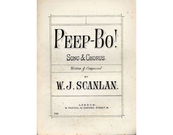 7800 | Peep-Bo! - Song & Chorus - Paxton edition No. 393