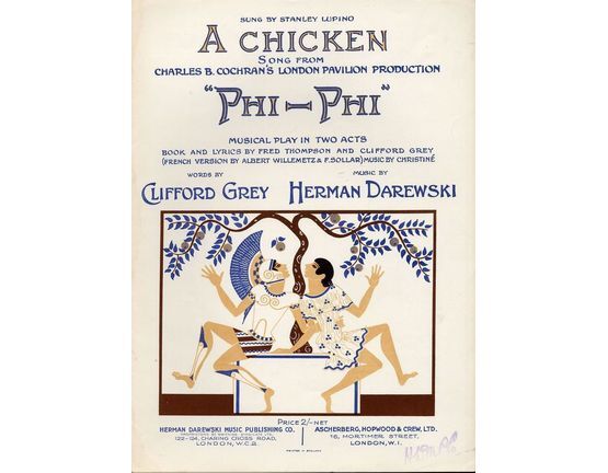 7803 | A Chicken - Song from Charles B. Cochran's London Pavilion production "Phi-Phi"