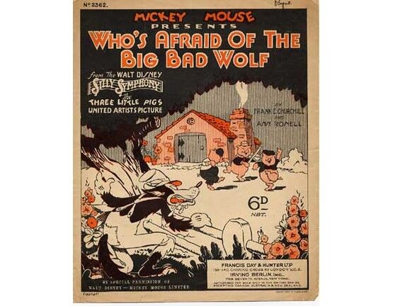 7805 | Whos afraid of the Big Bad Wolf?,  from Walt Disneys Silly Symphony " The Three Little Pigs"