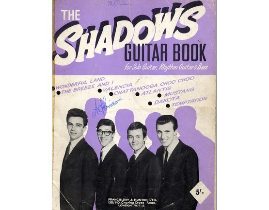 7807 | The Shadows Guitar Book - For Solo Guitar, Rhythm Guitar & Bass