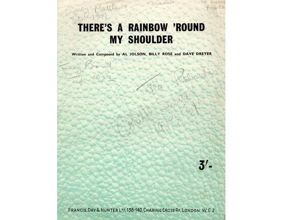 7807 | There's A Rainbow 'Round My Shoulder from: "Rainbow 'Round My Shoulder" and "The Jolson Story"
