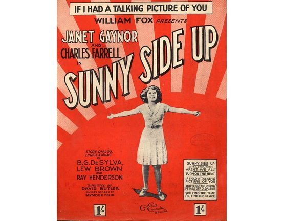 7808 | If I Had a Talking Picture of You -  Featuring Janet Gaynor from  "Sunny Side Up"