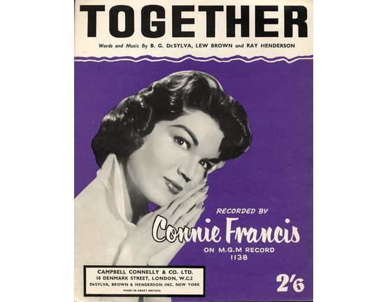 7808 | Together - As performed by Connie Francis