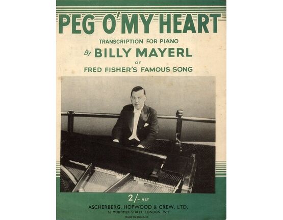 7809 | Peg O'my Heart - Transcription for Piano