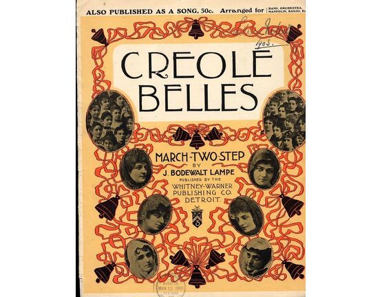 7812 | Creole Belles - March two step - For Piano Solo